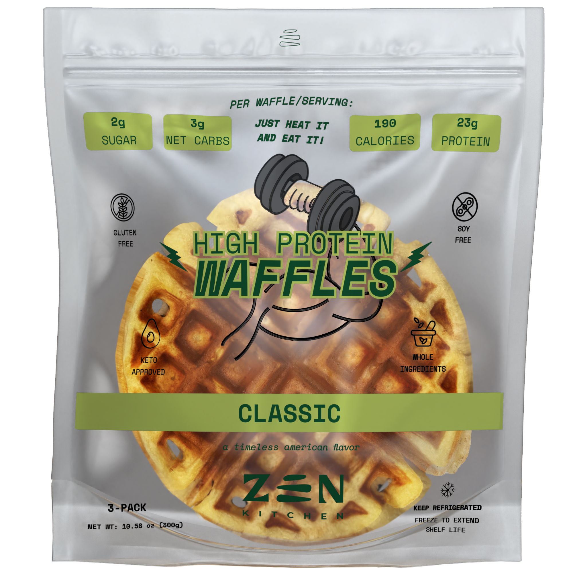 Zen Protein Waffles - Classic